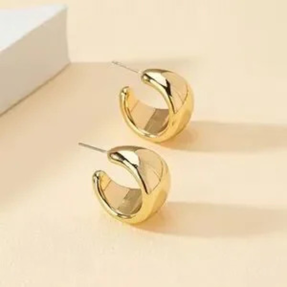 Trendy Bold Gold Earrings ??